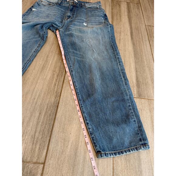 Anvu NYC High Rise Straight Relaxed Baggy Jeans Blue USA Made Womens Size XL - Picture 5 of 7
